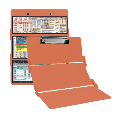 WhiteCoat Clipboard® Trifold - Coral Food Industry Edition